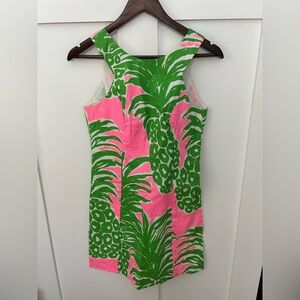 Lilly Pulitzer Pink and Green Pineapple Dress